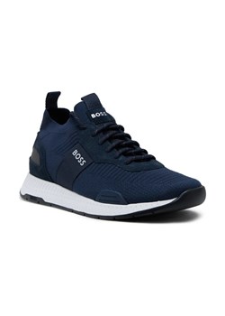 BOSS BLACK Sneakersy Titanium_Runn_knst_N | z dodatkiem skóry ze sklepu Gomez Fashion Store w kategorii Buty sportowe męskie - zdjęcie 184301960