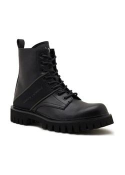 Armani Exchange Skórzane trapery ze sklepu Gomez Fashion Store w kategorii Buty zimowe męskie - zdjęcie 184302092