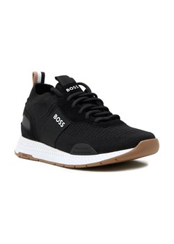BOSS BLACK Sneakersy Titanium_Runn_knst_N | z dodatkiem skóry ze sklepu Gomez Fashion Store w kategorii Buty sportowe męskie - zdjęcie 184302094