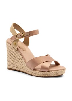Tommy Hilfiger Satynowe koturny | z dodatkiem skóry ze sklepu Gomez Fashion Store w kategorii Espadryle damskie - zdjęcie 184302152