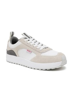 HUGO Sneakersy Cilan_Tenn_mesd | z dodatkiem skóry ze sklepu Gomez Fashion Store w kategorii Buty sportowe męskie - zdjęcie 184302253