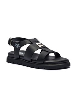 Karl Lagerfeld Kids Skórzane sandały Iconik ze sklepu Gomez Fashion Store w kategorii Sandały dziecięce - zdjęcie 184302952