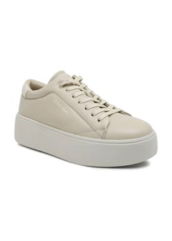 Calvin Klein Skórzane sneakersy FLATFORM CUPSOLE LACE UP LTH ze sklepu Gomez Fashion Store w kategorii Buty sportowe damskie - zdjęcie 184302964