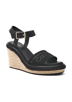 Calvin Klein Skórzane koturny WEDGE 70HH - HE ze sklepu Gomez Fashion Store w kategorii Espadryle damskie - zdjęcie 184303531