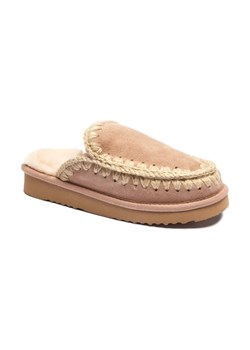MOU Skórzane obuwie domowe ESKIMO | z dodatkiem wełny ze sklepu Gomez Fashion Store w kategorii Kapcie damskie - zdjęcie 184303710