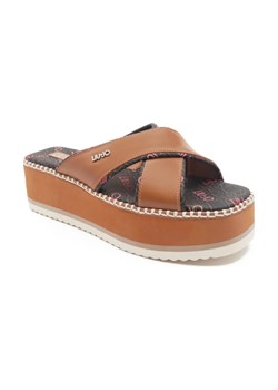 Liu Jo Klapki ABA 21 | z dodatkiem skóry ze sklepu Gomez Fashion Store w kategorii Klapki damskie - zdjęcie 184303861