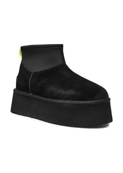 UGG Skórzane śniegowce Classic Mini Dipper | z dodatkiem wełny ze sklepu Gomez Fashion Store w kategorii Śniegowce damskie - zdjęcie 184304290