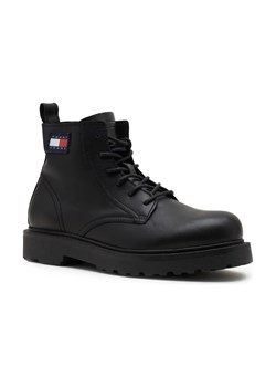 Tommy Jeans Skórzane buty TJM RUBERIZED LACE UP ze sklepu Gomez Fashion Store w kategorii Buty zimowe męskie - zdjęcie 184304323