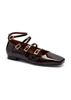 Alohas Skórzane baleriny Luke Onix ze sklepu Gomez Fashion Store w kategorii Balerinki - zdjęcie 184304330