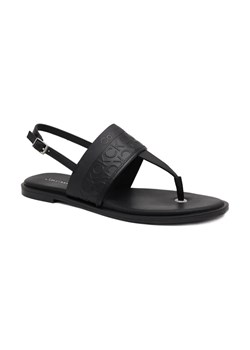 Calvin Klein Skórzane sandały ALMOND TP SANDAL - HF MONO ze sklepu Gomez Fashion Store w kategorii Sandały damskie - zdjęcie 184304382