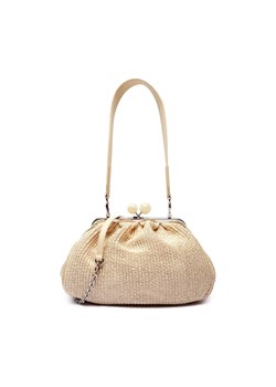 Weekend MaxMara Torebka na ramię FORTUNA | PASTICCINO | z dodatkiem skóry ze sklepu Gomez Fashion Store w kategorii Kopertówki - zdjęcie 184304634