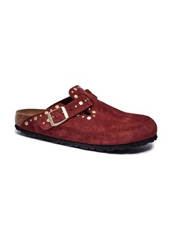 Birkenstock Skórzane mule Boston Rivet | narrow fit ze sklepu Gomez Fashion Store w kategorii Klapki damskie - zdjęcie 184304754