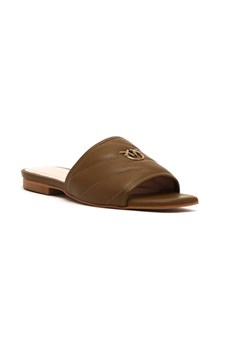 Pinko Skórzane klapki MOLLY ze sklepu Gomez Fashion Store w kategorii Klapki damskie - zdjęcie 184304843