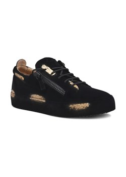 Giuseppe Zanotti Sneakersy A1 LAMIFLOCK LAV | z dodatkiem skóry ze sklepu Gomez Fashion Store w kategorii Buty sportowe męskie - zdjęcie 184304924