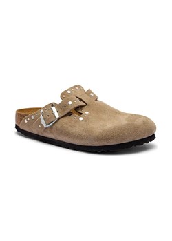 Birkenstock Skórzane mule Boston Rivet LEVE ze sklepu Gomez Fashion Store w kategorii Klapki damskie - zdjęcie 184305262