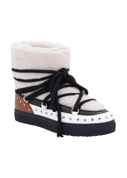 INUIKII Skórzane śniegowce CURLY ROCK | z dodatkiem wełny ze sklepu Gomez Fashion Store w kategorii Śniegowce damskie - zdjęcie 184305283
