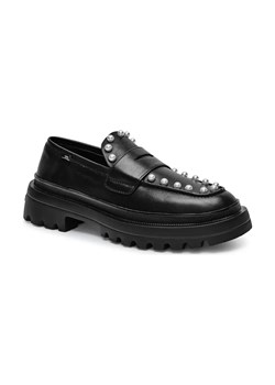 Love Moschino Skórzane loafersy SCARPAD ze sklepu Gomez Fashion Store w kategorii Półbuty damskie - zdjęcie 184305584