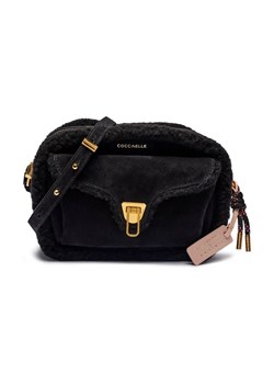 Coccinelle Skórzana listonoszka Coccinelle x Inuikii Shearling | z dodatkiem wełny ze sklepu Gomez Fashion Store w kategorii Listonoszki - zdjęcie 184305654
