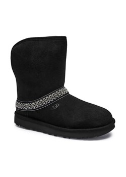 UGG Skórzane śniegowce CLASSIC SHORT CRESCENT | z dodatkiem wełny ze sklepu Gomez Fashion Store w kategorii Śniegowce damskie - zdjęcie 184305901
