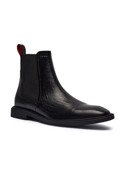 HUGO Skórzane sztyblety Gryff_Cheb_grlt ze sklepu Gomez Fashion Store w kategorii Buty zimowe męskie - zdjęcie 184306331