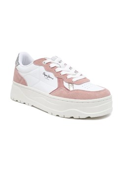 Pepe Jeans London Skórzane sneakersy KORE MULTI W ze sklepu Gomez Fashion Store w kategorii Buty sportowe damskie - zdjęcie 184306363