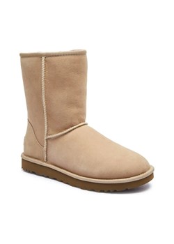 UGG Skórzane śniegowce W CLASSIC SHORT II | z dodatkiem wełny ze sklepu Gomez Fashion Store w kategorii Śniegowce damskie - zdjęcie 184306771