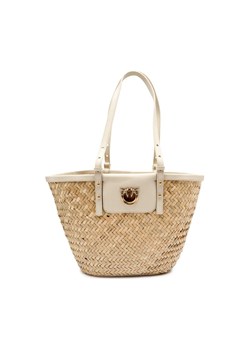 Pinko Torba plażowa LOVE SUMMER | z dodatkiem skóry ze sklepu Gomez Fashion Store w kategorii Torby letnie - zdjęcie 184306814