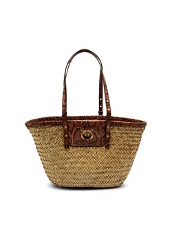 Pinko Torba plażowa LOVE SUMMER | z dodatkiem skóry ze sklepu Gomez Fashion Store w kategorii Torby Shopper bag - zdjęcie 184306863