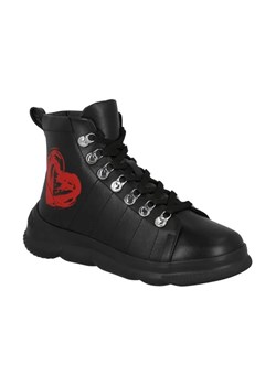 Love Moschino Skórzane botki ze sklepu Gomez Fashion Store w kategorii Workery damskie - zdjęcie 184307082