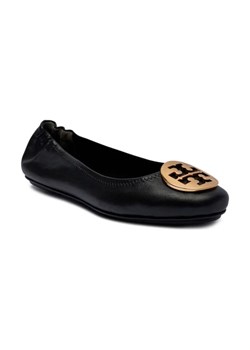 TORY BURCH Skórzane baleriny MINNIE TRAVEL ze sklepu Gomez Fashion Store w kategorii Balerinki - zdjęcie 184307171