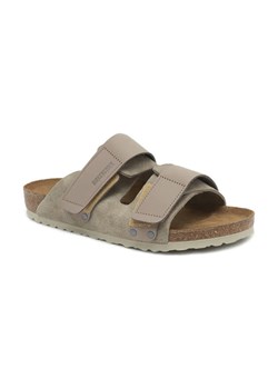 Birkenstock Skórzane klapki Uji VL NU Taupe ze sklepu Gomez Fashion Store w kategorii Klapki męskie - zdjęcie 184307173