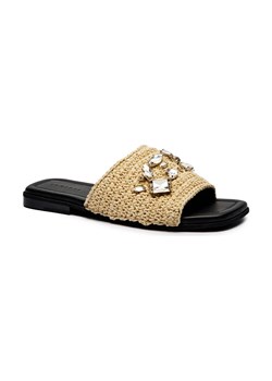 INUIKII Klapki WOVEN STRAP STONES | z dodatkiem skóry ze sklepu Gomez Fashion Store w kategorii Klapki damskie - zdjęcie 184307280