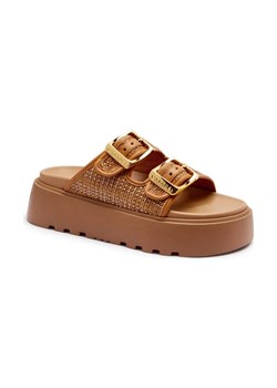 Casadei Klapki ARUBA BAMBU | z dodatkiem skóry ze sklepu Gomez Fashion Store w kategorii Klapki damskie - zdjęcie 184308092