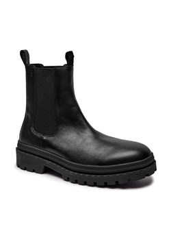 BOSS BLACK Skórzane sztyblety Nebular_Cheb_lt ze sklepu Gomez Fashion Store w kategorii Buty zimowe męskie - zdjęcie 184308360