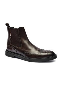 BOSS BLACK Skórzane sztyblety Calev ze sklepu Gomez Fashion Store w kategorii Buty zimowe męskie - zdjęcie 184308723