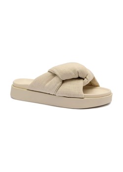 INUIKII Lniane klapki | z dodatkiem skóry ze sklepu Gomez Fashion Store w kategorii Klapki damskie - zdjęcie 184309152