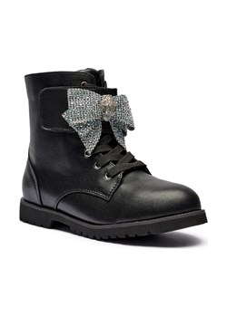 Kurt Geiger Skórzane botki KENSINGTON STRAP BOW ze sklepu Gomez Fashion Store w kategorii Buty zimowe dziecięce - zdjęcie 184309153