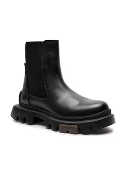 HUGO Skórzane sztyblety Fabyan_ChBootie_LT ze sklepu Gomez Fashion Store w kategorii Botki - zdjęcie 184309321