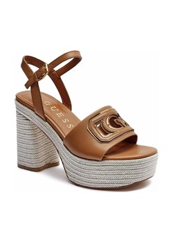 Guess Skórzane sandały na słupku GALS ze sklepu Gomez Fashion Store w kategorii Sandały damskie - zdjęcie 184309350