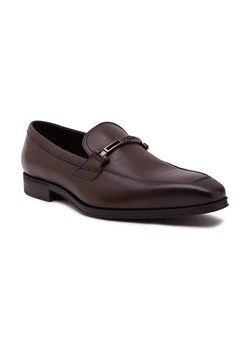 BOSS BLACK Skórzane loafersy Theon_Loaf_buhw ze sklepu Gomez Fashion Store w kategorii Mokasyny męskie - zdjęcie 184309361
