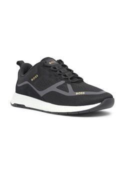 BOSS BLACK Sneakersy Titanium | z dodatkiem skóry ze sklepu Gomez Fashion Store w kategorii Buty sportowe męskie - zdjęcie 184309400