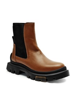 HUGO Skórzane sztyblety Fabyan_ChBootie_LT ze sklepu Gomez Fashion Store w kategorii Botki - zdjęcie 184309463
