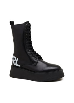 Karl Lagerfeld Skórzane botki ZEPHYR Hi Lace ze sklepu Gomez Fashion Store w kategorii Workery damskie - zdjęcie 184309860