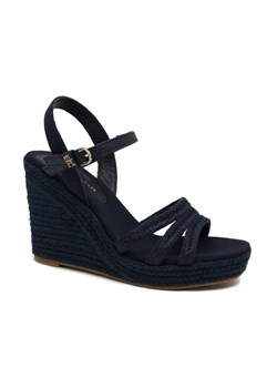 Tommy Hilfiger Koturny ESSENTIAL BASIC WEDGE SANDAL | z dodatkiem skóry ze sklepu Gomez Fashion Store w kategorii Espadryle damskie - zdjęcie 184310291