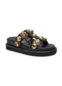Kurt Geiger Skórzane klapki ORSON ze sklepu Gomez Fashion Store w kategorii Klapki damskie - zdjęcie 184310561
