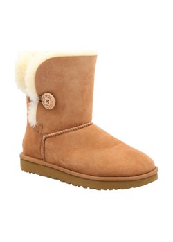 UGG Skórzane śniegowce W Bailey Button II | z dodatkiem wełny ze sklepu Gomez Fashion Store w kategorii Śniegowce damskie - zdjęcie 184310664