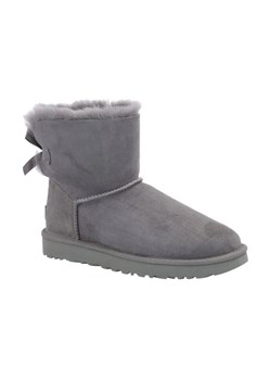 UGG Skórzane śniegowce mini bailey bow II | z dodatkiem wełny ze sklepu Gomez Fashion Store w kategorii Śniegowce damskie - zdjęcie 184311631