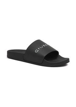 Giuseppe Zanotti Skórzane klapki SLOGAN ze sklepu Gomez Fashion Store w kategorii Klapki damskie - zdjęcie 184311873