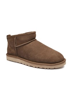 UGG Skórzane śniegowce Classic Ultra Mini | z dodatkiem wełny ze sklepu Gomez Fashion Store w kategorii Buty zimowe męskie - zdjęcie 184312223