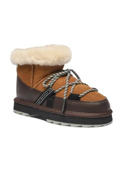 EMU Australia Skórzane śniegowce Blurred Micro | z dodatkiem wełny ze sklepu Gomez Fashion Store w kategorii Śniegowce damskie - zdjęcie 184312521